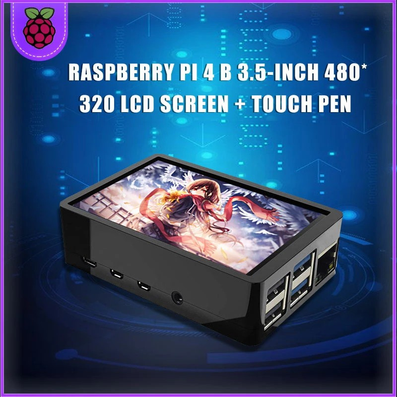 Big Case Enclosure Chasing for Raspberry Pi 4B Pi 4 Support LCD / Fan