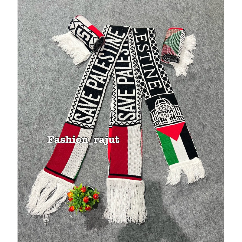 Syal Palestina / Syal Rajut Palestina