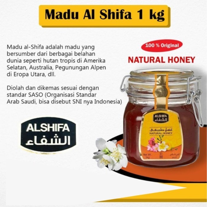 

ALSHIFA 1kg - Madu Al Shifa Kemasan Toples Kaca Kawat