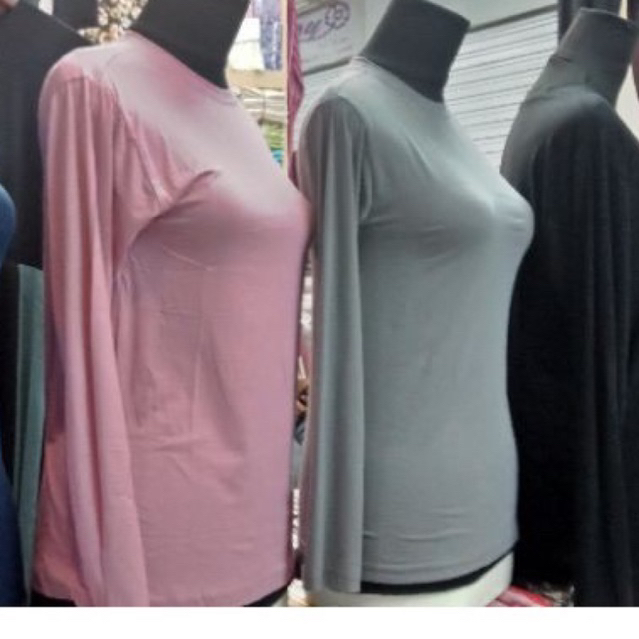 Manset baju kaos premium lengan panjang/daleman baju wanita lengan panjang