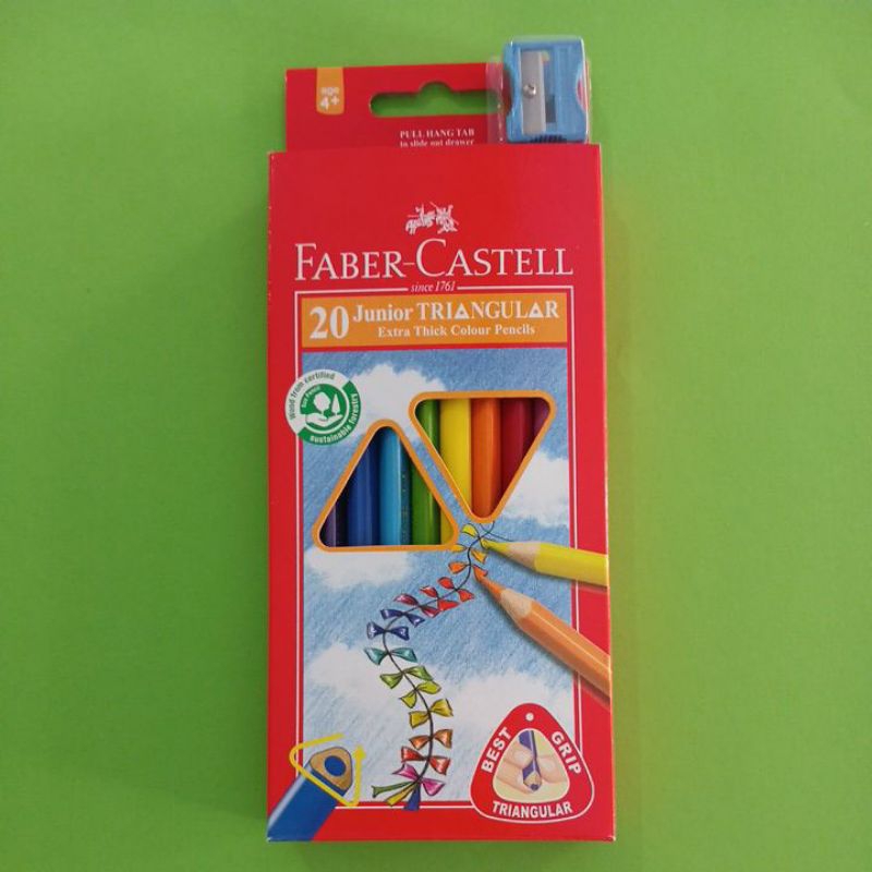 

Pensil Warna Segitiga Junior Triangular Colour Faber Castell 20 warna