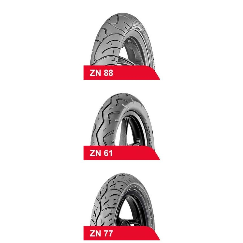 Zeneos Ban Luar 90/90- 14 Tubeless + (Bonus Pentil Tubeless) , Zeneos 90/90-14 ZN61 , Zeneos 90/90-1