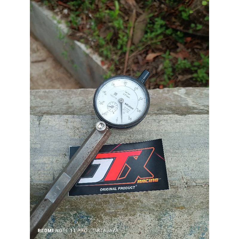 dudukan dial top piston via lubang busi honda jazz drat M14x1. 25 atau drat busi 2tak