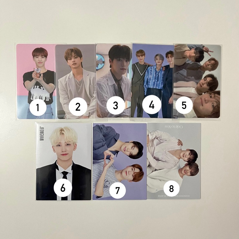SEVENTEEN Jun Jeonghan Vernon Dino Seungkwan Hoshi The 8 Woozi DK Photocard PC Trading Card TC FTS C