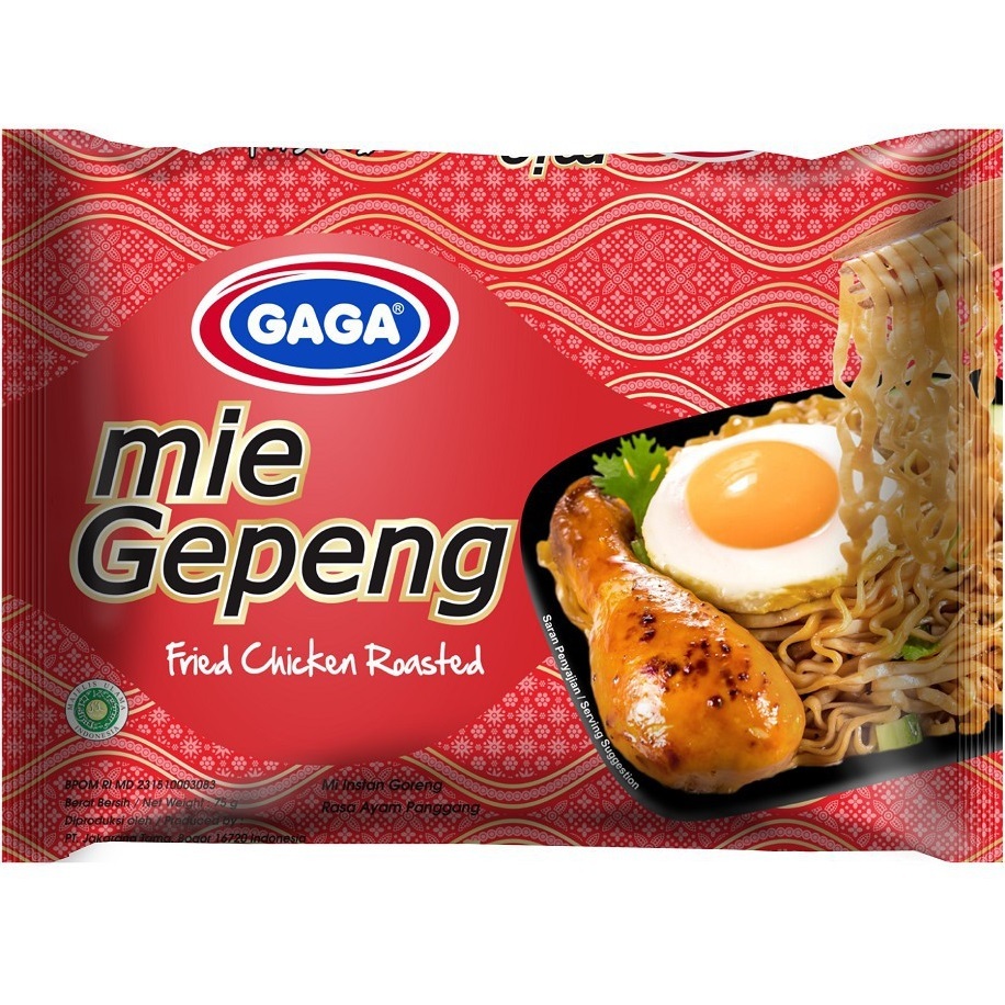 

Gaga Mie Gepeng Fried Chicken Roasted 75gr