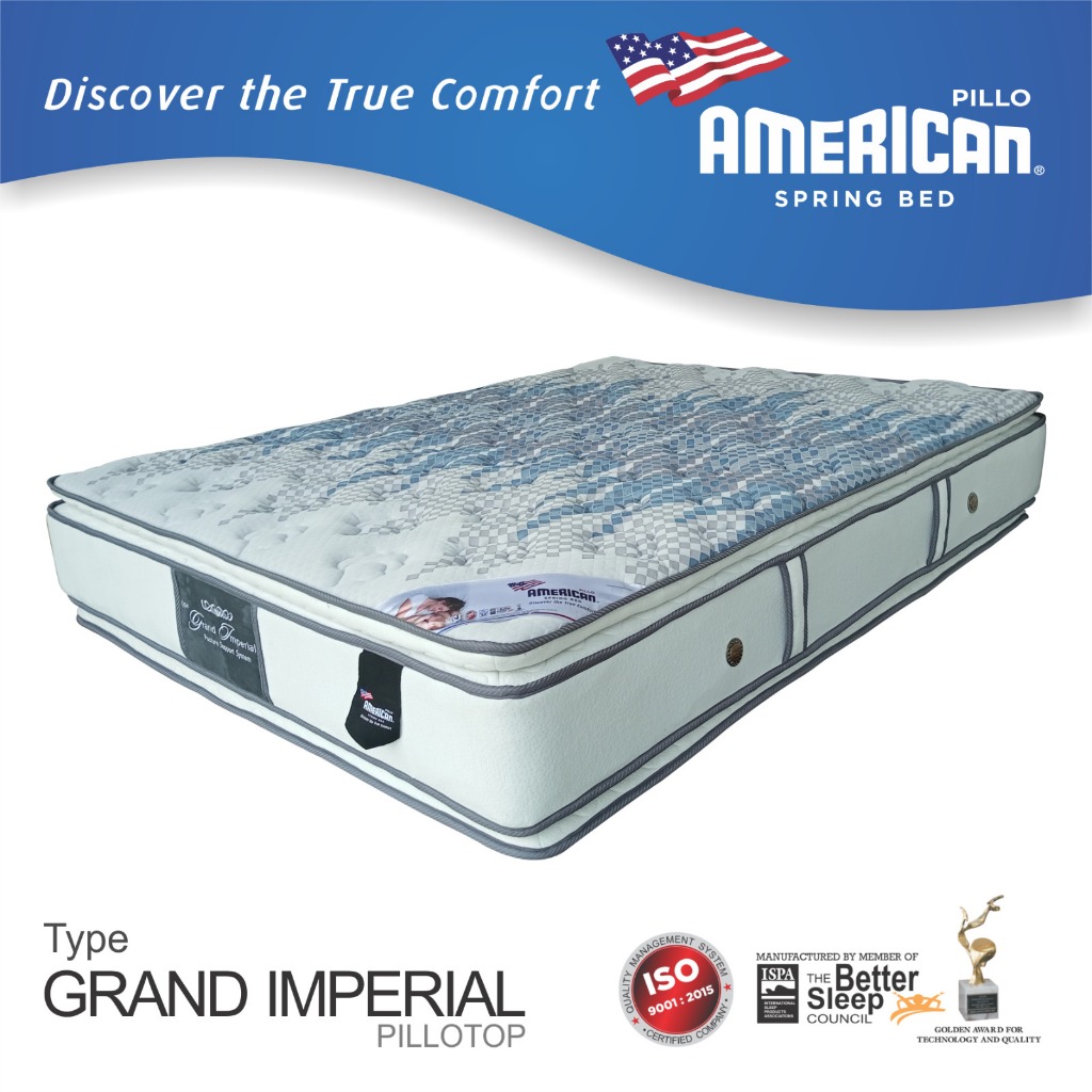 AMERICAN PILLO MATRAS SPRINGBED TYPE GRAND IMPERIAL PILLOTOP (KASUR SAJA)