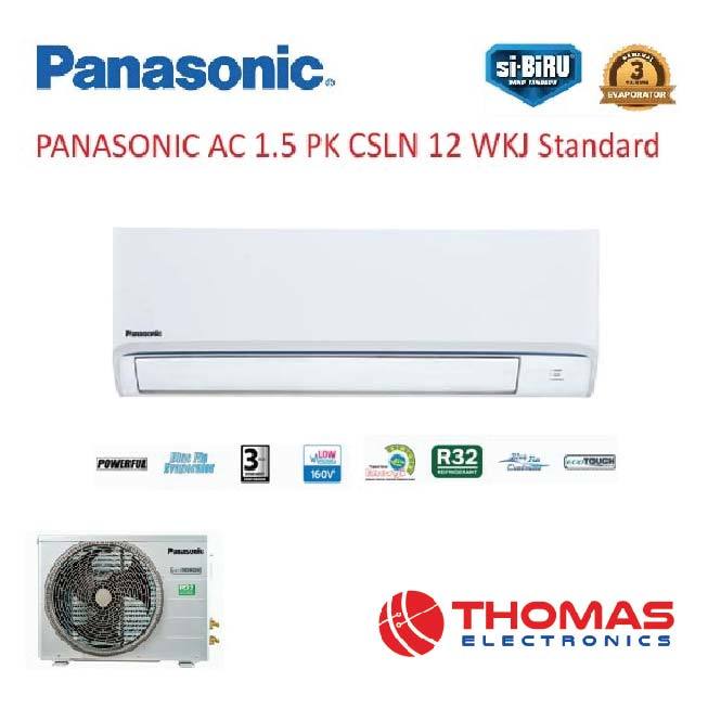 Panasonic AC CS LN 12 WKJ 12WKJ AC Split 1.5 PK Standard si-Biru Garansi Resmi