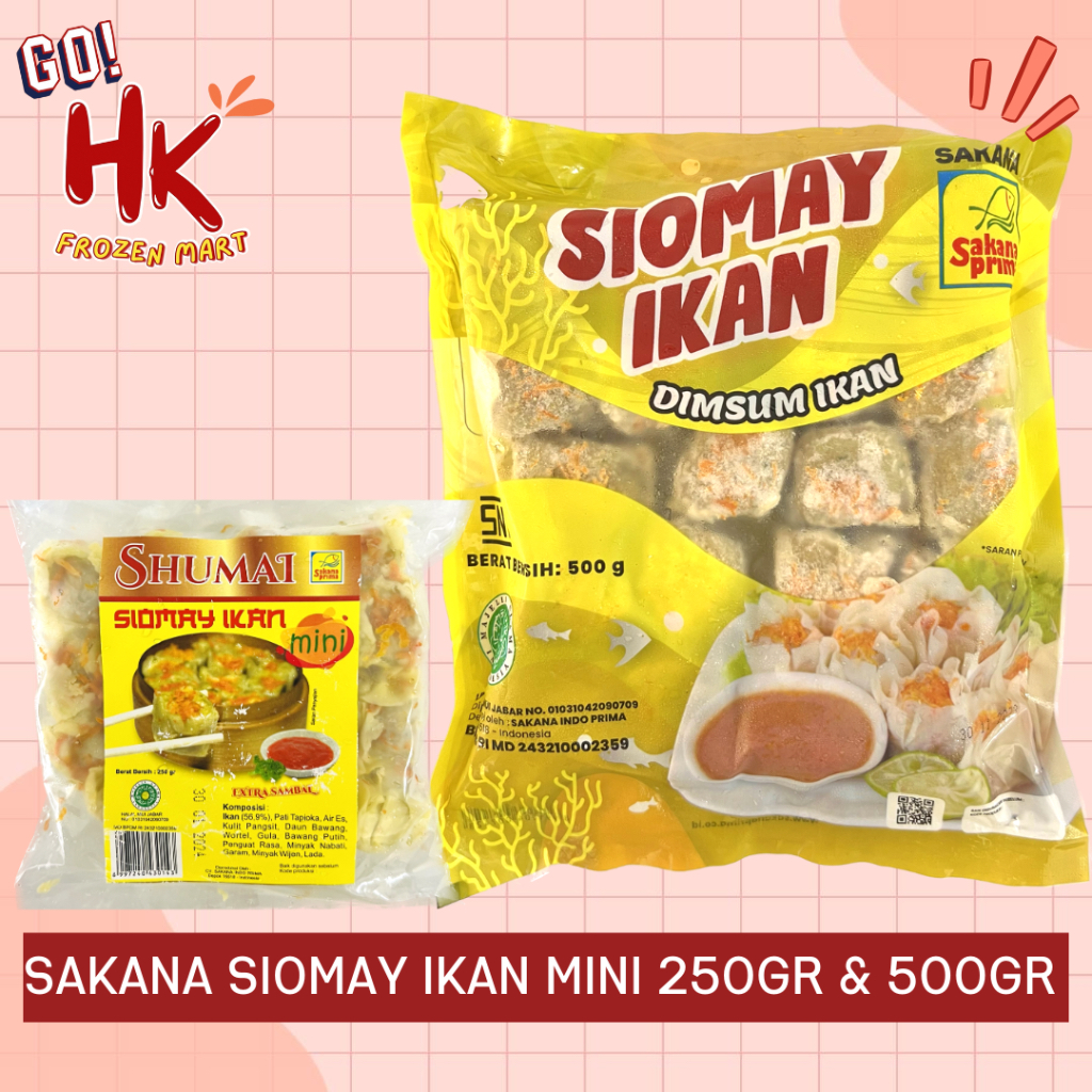 

Sakana Siomay Ikan Mini 250gr & 500gr | dimsum shumai siomai goreng kukus HK Frozen Mart