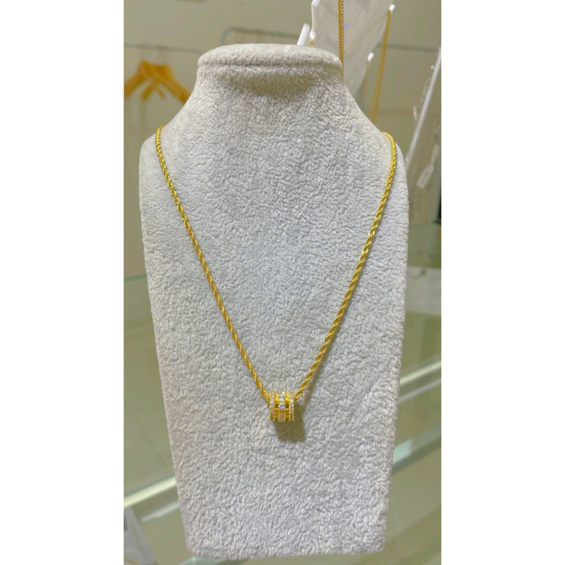 kalung tambang liontin tabung