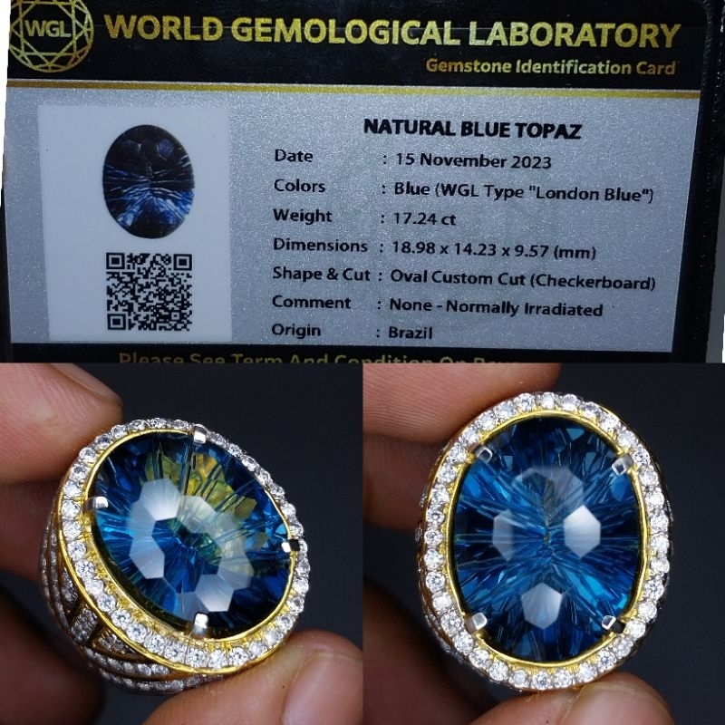 Natural blue topas london