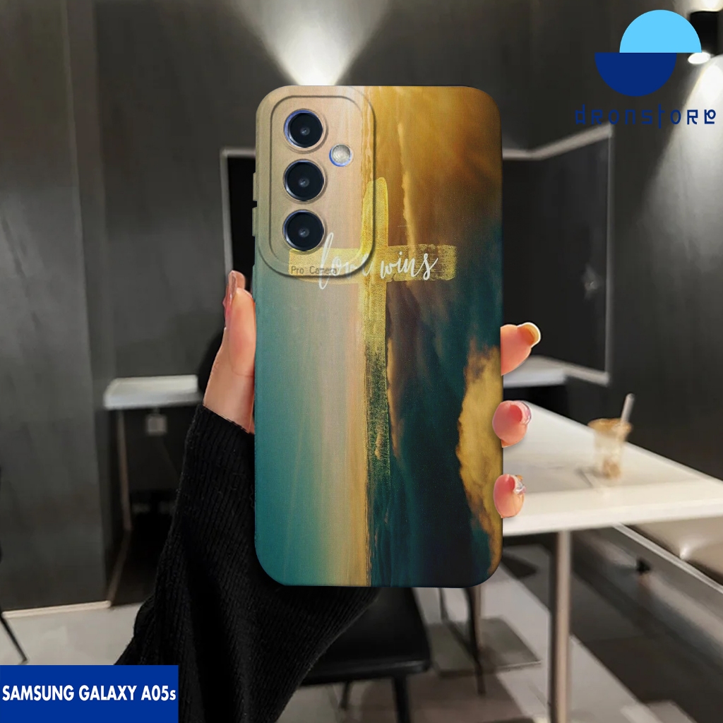CASE SAMSUNG GALAXY A05s MOTIF SALIB - 35 - SOFTCASE HARDCASE PROTECT CAMERA PELINDUNG BELAKANG HAND