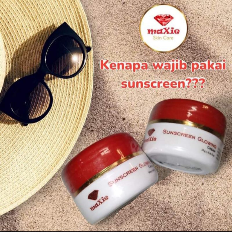 Sunscreen Glowing Maxie skincare 100% original
