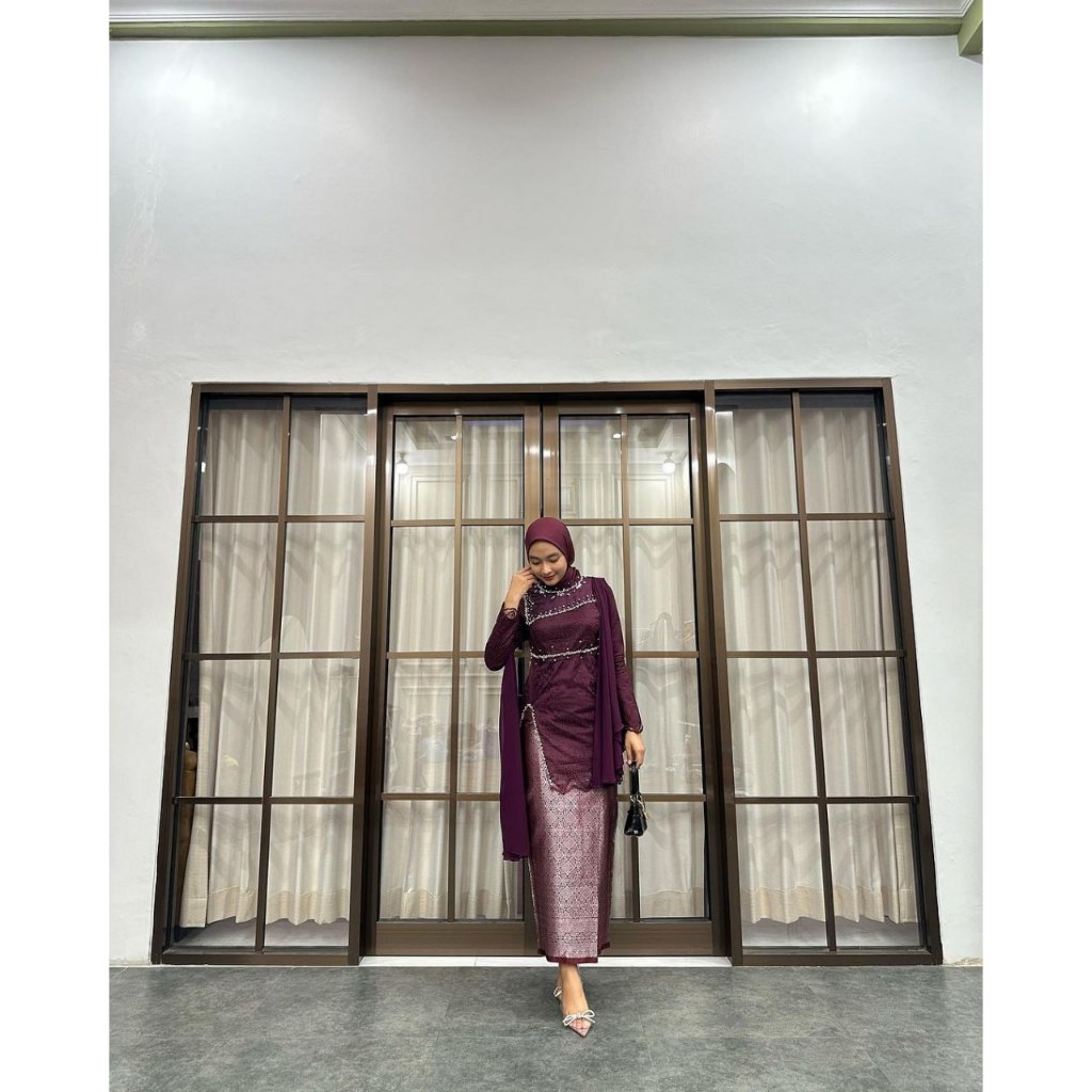 (Akita-Mira Tunik Mix Songket) Kebaya Lamaran Kebaya Tunangan Kebaya Modern Bahan Premium Mix Rok So