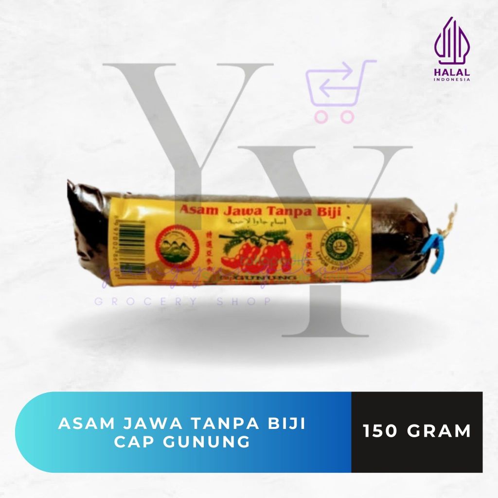 

Asam Jawa Hitam / Kuning Tanpa Biji Cap Gunung 150 gram