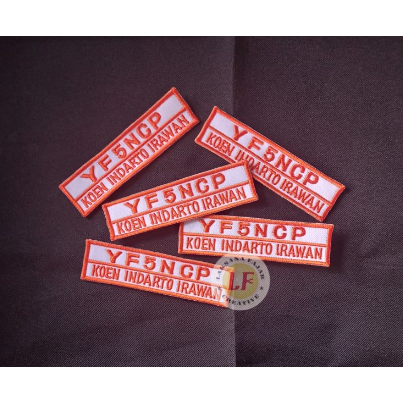 bordir nama/label ORARI