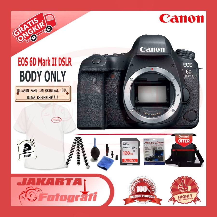 Canon EOS 6D Mark II Body Only DSLR Camera Original BO
