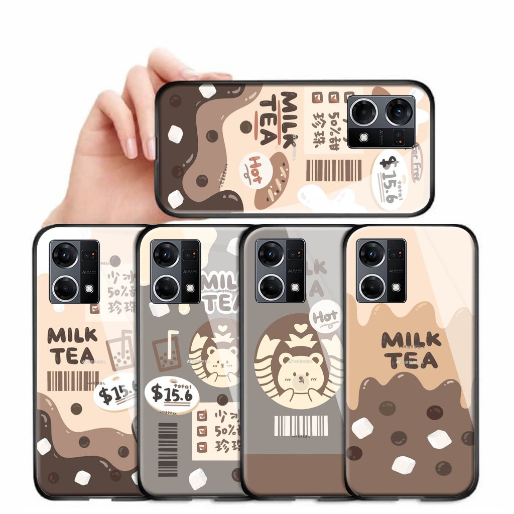 Case Kaca Oppo Reno 8 4G - Kesing Hp Oppo Reno 8 4G - Case Kaca Kilau Oppo Reno 8 4G - Case Oppo Ren