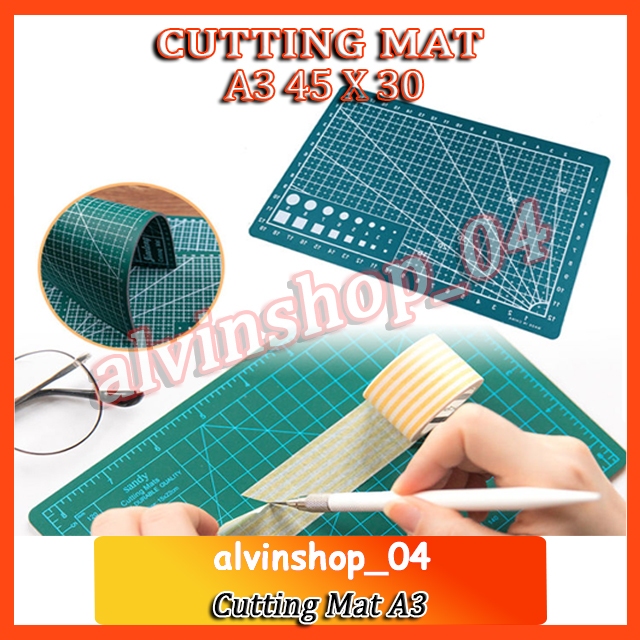 

Cutting Mat Pad A3 45 x 30cm Alas Cutter Alas Potong Multifungsi