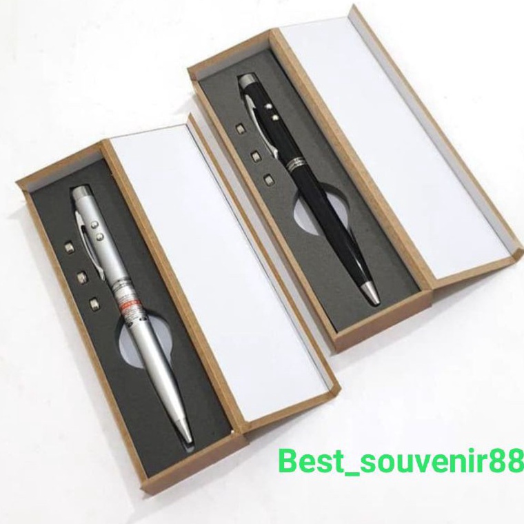 

❤[PROMO ⚡ALE!!!]❤ Pulpen Pointer Laser Merah 3 in 1 / Ballpoint 3 fungsi Promosi