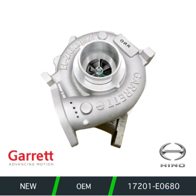TURBOCHARGER TURBO HINO DUTRO 130 HD 12VOL 17201-E0680 17201E0680 GARRETT ORIGINAL