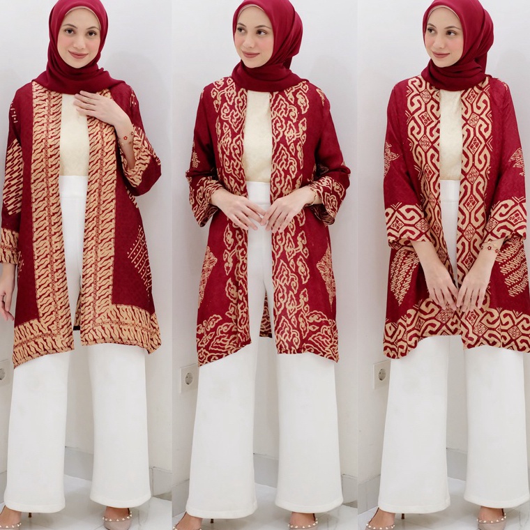 id7d7Cr Arumi Batik Outer Only by SARAH THE LABEL