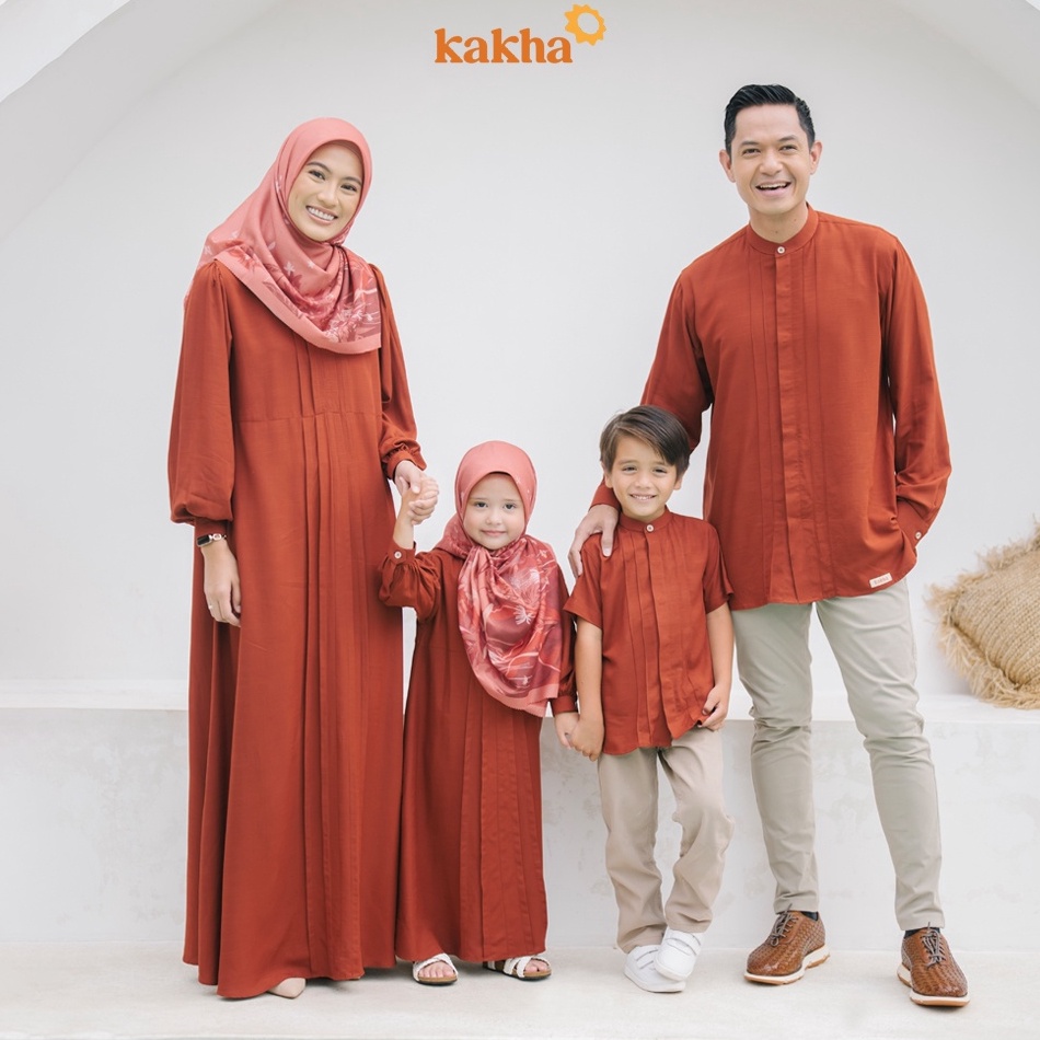 Produk OkeGg5G0 Kakha - Sarimbit Keluarga Mahameru (A)  / Baju couple keluarga / Sarimbit Keluarga / Baju muslim couple