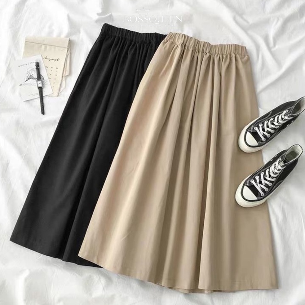 idDd2D7 ROK POLOS PANJANG HYGET SUPER GRADE A /ROK SKIRT POLOS PREMIUM BEST SELLER -BOSS QUEEN