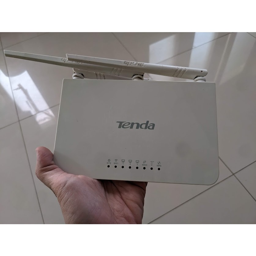 Wifi Router Tenda F3 Plus Adaptor 9 Volt Bisa Nembak Wifi
