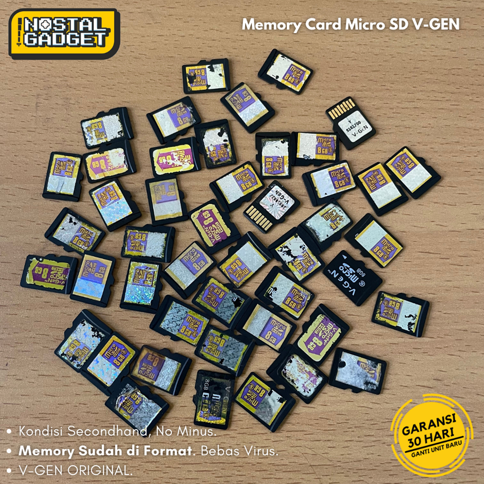 Micro SD V-GEN 2GB 4GB 8GB 16GB 32GB SEKEN ORIGINAL