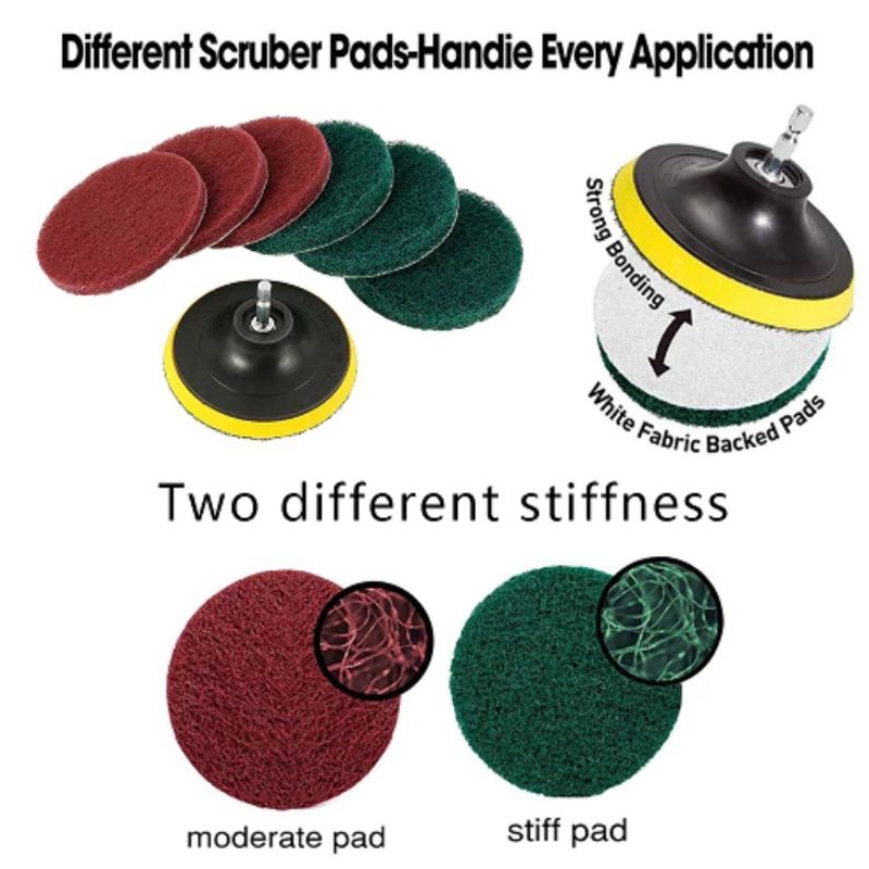 Busa Pad Gosok Poles Scruber Alat Poles Mesin Bor Listrik