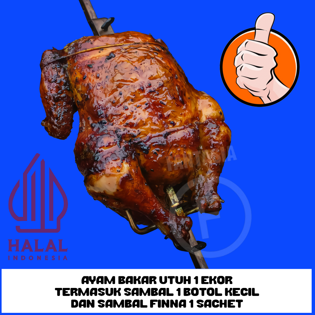 

ROASTED CHICKEN AYAM BAKAR PANGGANG UTUH 1 EKOR GOJEK INSTANS