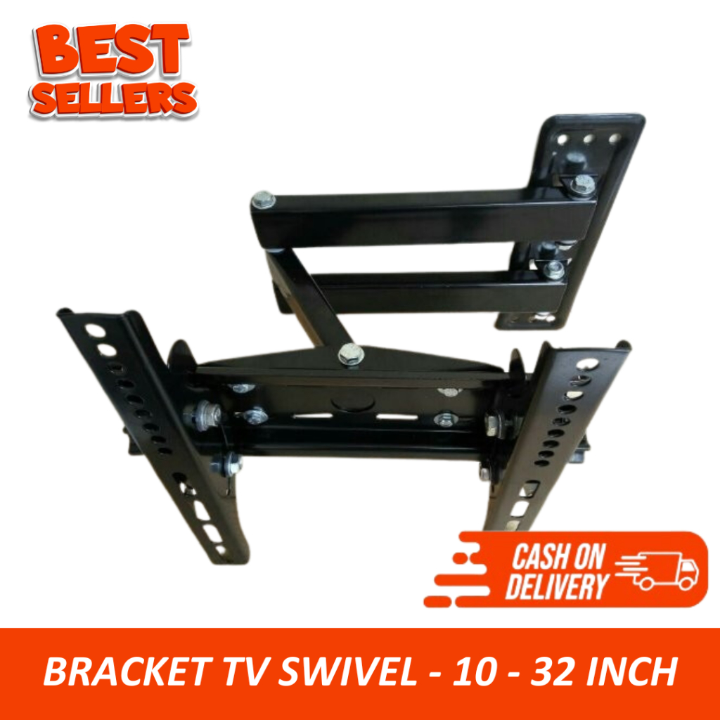 BRACKET TV UNIVERSAL MODEL SWIVEL / LENGAN SIZE 10"-32" INCH / BRACKET TV LCD / BRACKET LED LENGAN /
