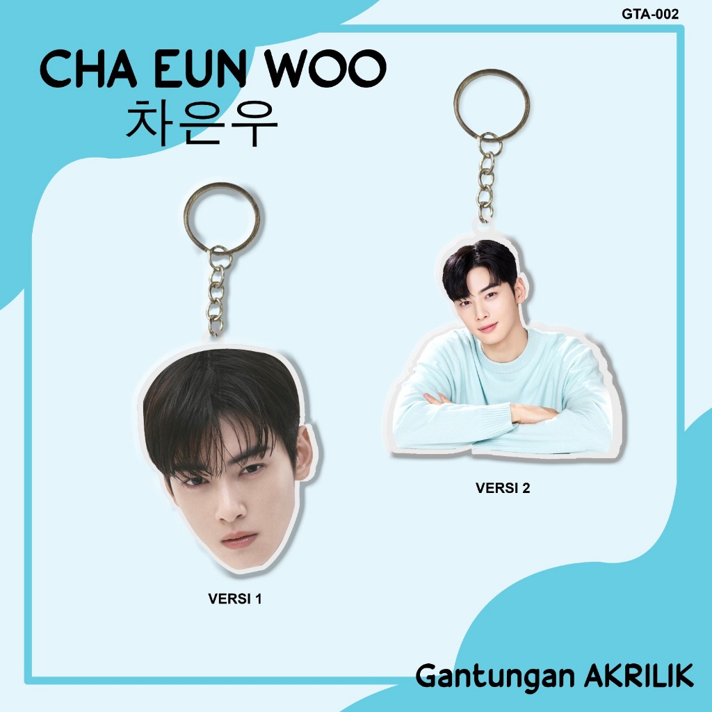 GANTUNGAN AKRILIK CHA EUN WOO TERBARU GANTUNGAN KUNCI GANTUNGAN TAS TEBAL