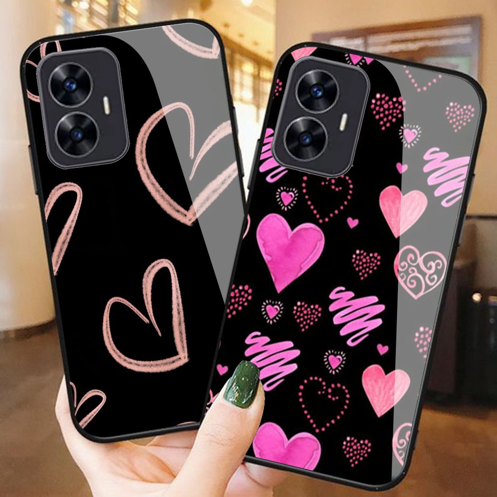 Case Kaca Glossy Realme C55 - Case Hp Realme C55 - Case Keren Realme C55 - Casing Realme C55 - Case 