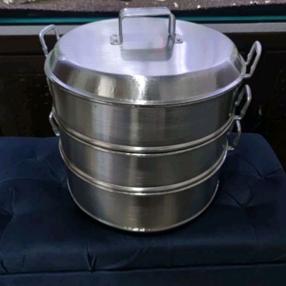 panci kukusan dimsum dandang klakat kukusan kue  susun ukuran 40 cm jumbo aluminum