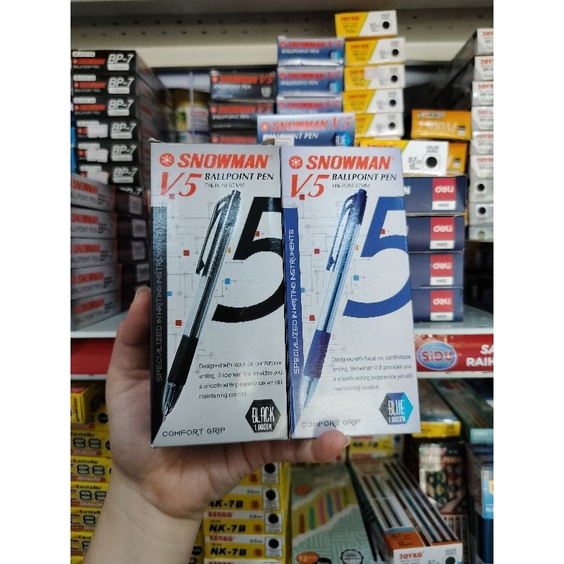 

Pena snowman V5 Hitam Isi 12 pc