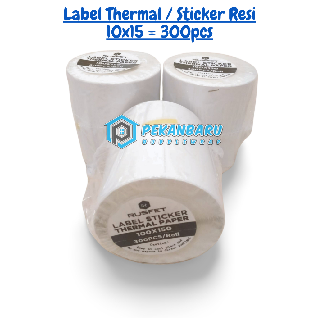 

LABEL THERMAL / KERTAS STIKER PRINTER RESI 10CM X 15CM A6 DI PEKANBARU RIAU