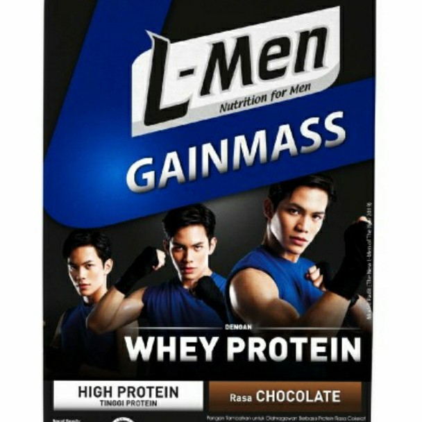 

L-Men Gainmass Chocolate Whey Protein 225gr Lmen Susu Suplemen Fitness