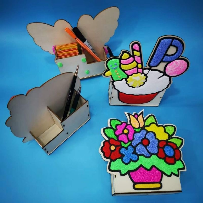 

DIY PEN HOLDER / TEMPAT PULPEN PENSIL LUCU/DIY Snow Clay Pen Container/Kotak Pensil/Souvenir ulang tahun/Mainan Edukatif