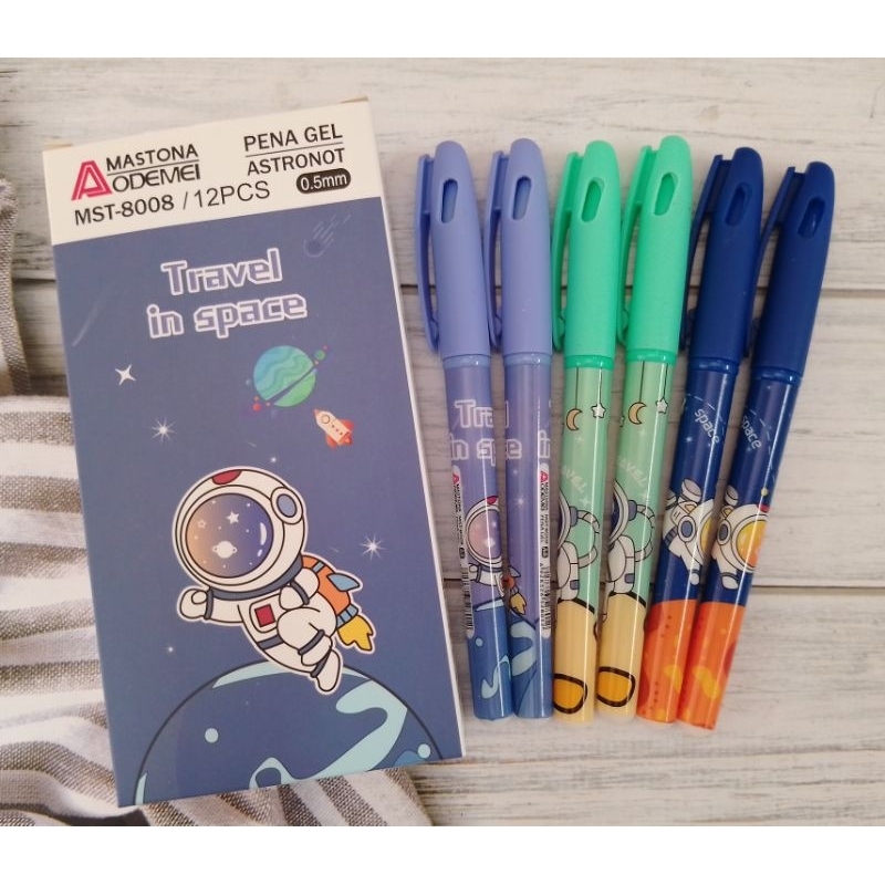 

(12PCS) BULPOIN GEL AODEMEI MST-8008 ASTRONOT/ MATA PENA 0.5 TINTA HITAM