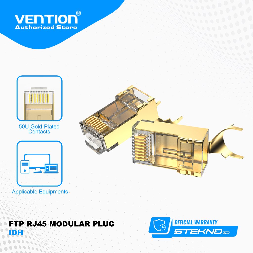 Vention Connector Kepala Kabel LAN RJ45 Cat.8 Cat8 FTP RJ45 Modular Plug