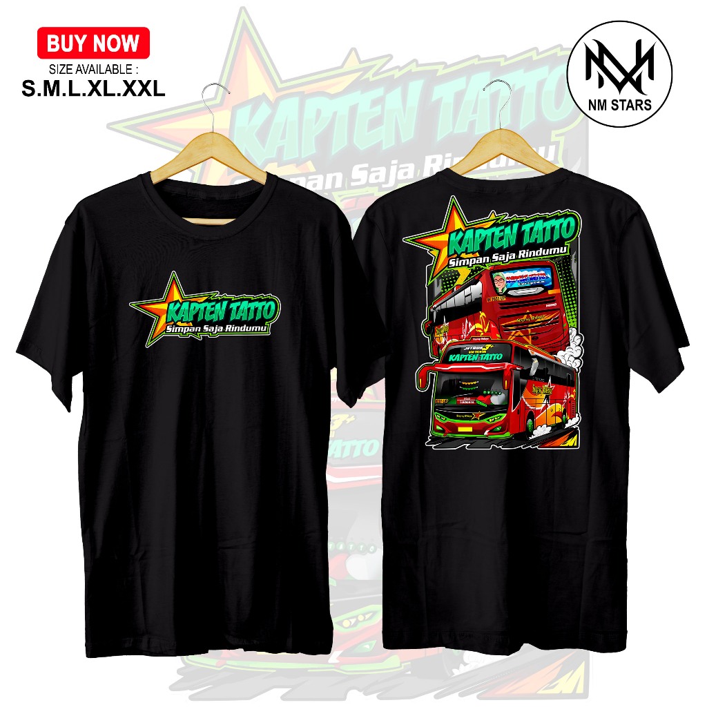 Kaos Bus Kapten Tatto Simpan Saja Rindumu JetBus3 - Kaos Bismania - Kaos Bus Spesial Edition - Kaos 