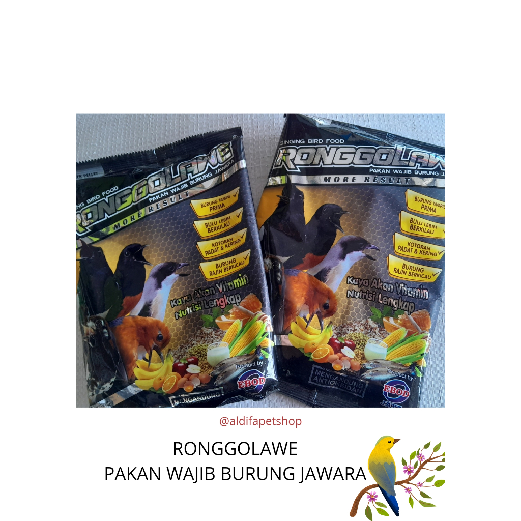 [GRATIS ONGKIR] Ronggolawe voer pakan burung ronggolawe pakan lomba burung murai murah Ebod jaya pak