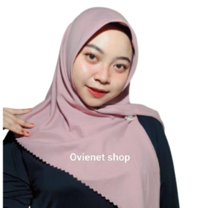 Jilbab segiempat  Azara polos/Hijab azara polos