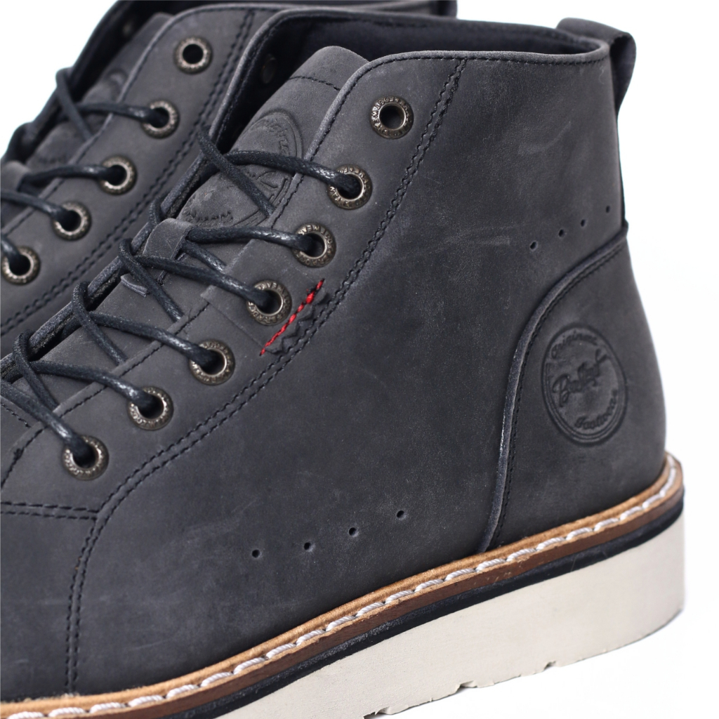 Bradleys Cordovan BW - Sepatu Kulit Kasual Boots Pria