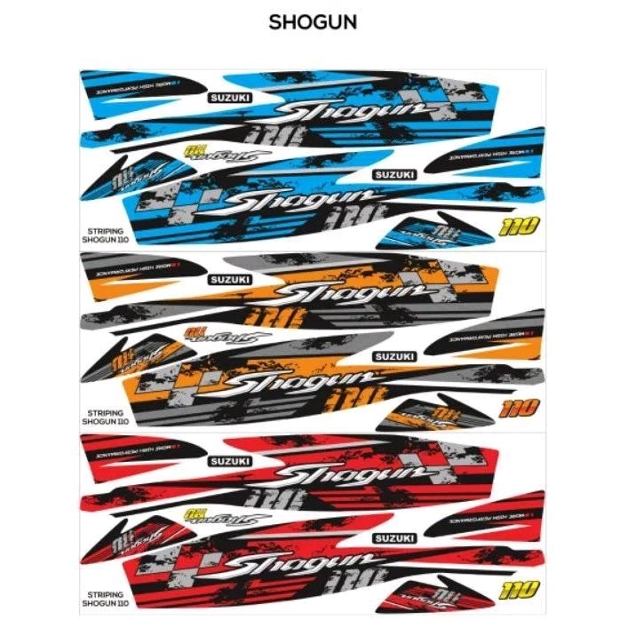 stripping lis sticker variasi suzuki shogun 110 stripping shogun 110