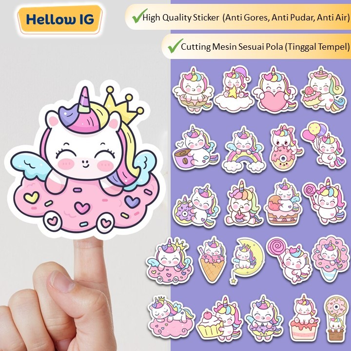 

STICKER PACK UNICORN | STIKER UNICORN WATERPROOF LAPTOP KOPER HELM