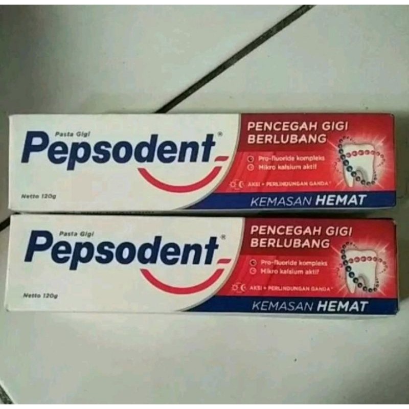 Pepsodent Pencegah Gigi Berlubang 120gr, Pepsodent Herbal 120gr