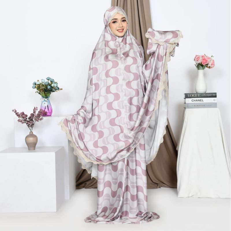 ASNUR JAYA ORIGINAL/MUKENAH/SILK/PREMIUM/HIGH QUALITY/PRINTING