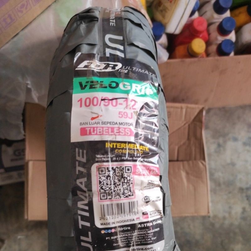 100/90-12 velogrip fdr tubles